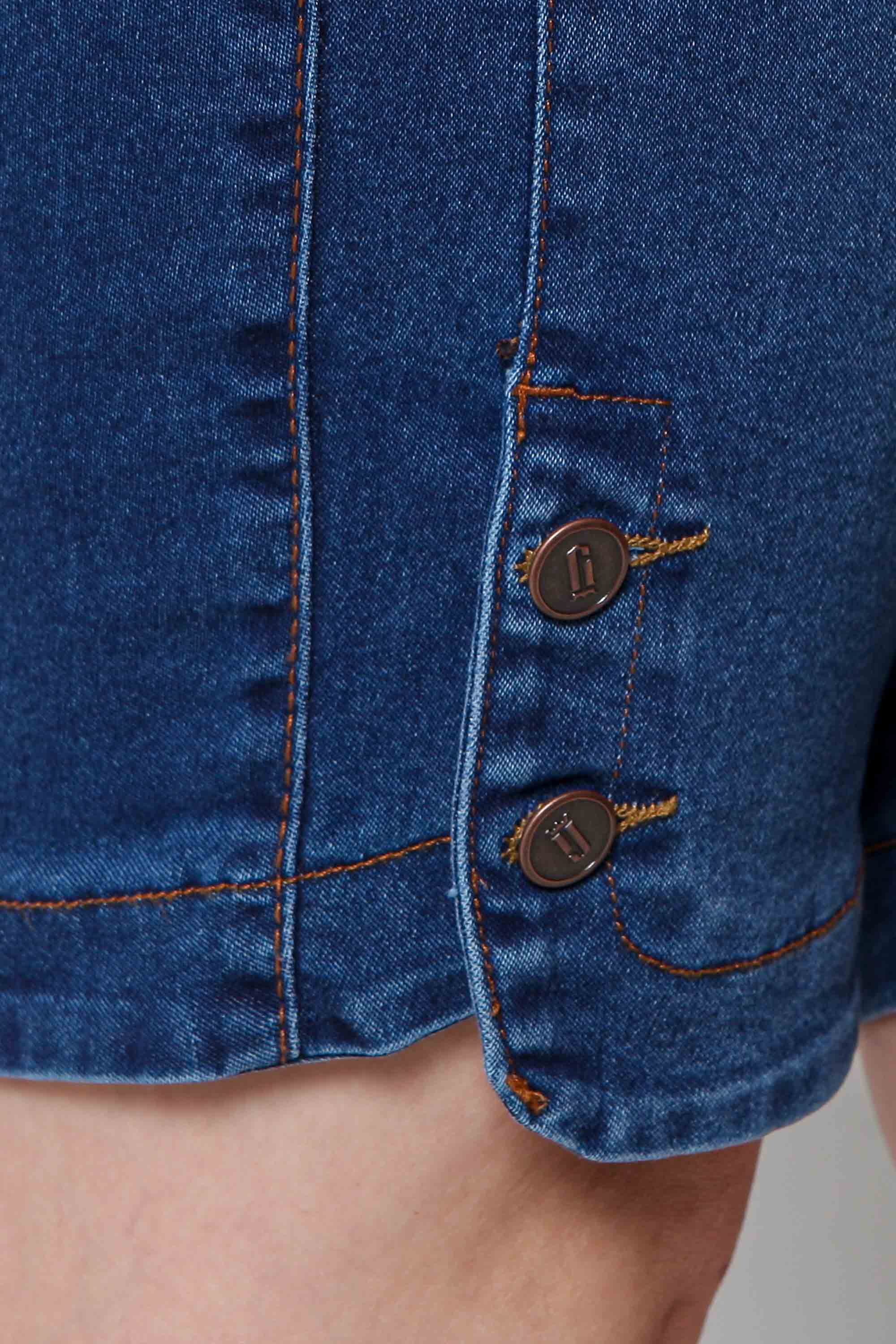 Bermuda Ciclista Jeans Feminina Plus Size