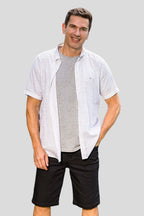 Bermuda Masculina Jeans Preta com Elastano