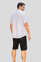 Bermuda Masculina Jeans Preta com Elastano