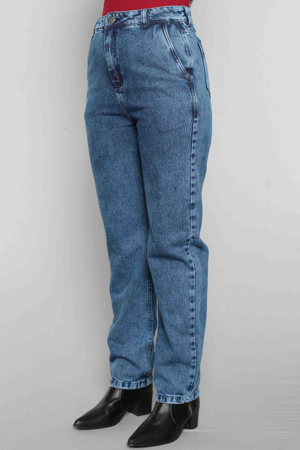 Calça Feminina Jeans Baggy Slim