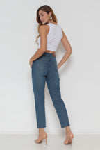 Calça Feminina Jeans Mom sem Lycra
