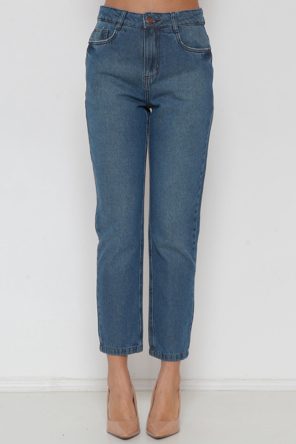Calça Feminina Jeans Mom sem Lycra