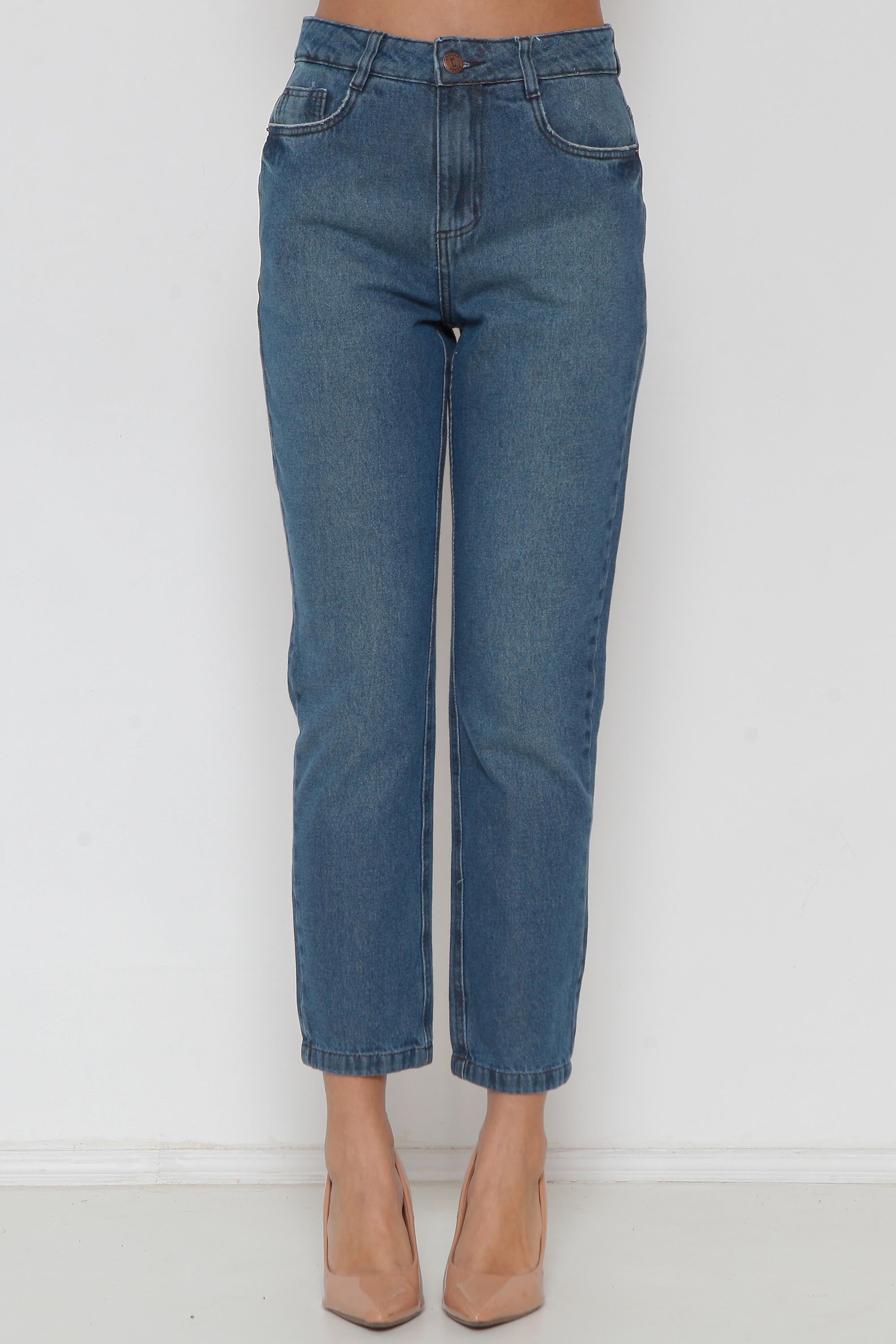 Calça Feminina Jeans Mom sem Lycra