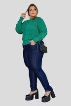 Calça Jeans Feminina Skinny Plus Size