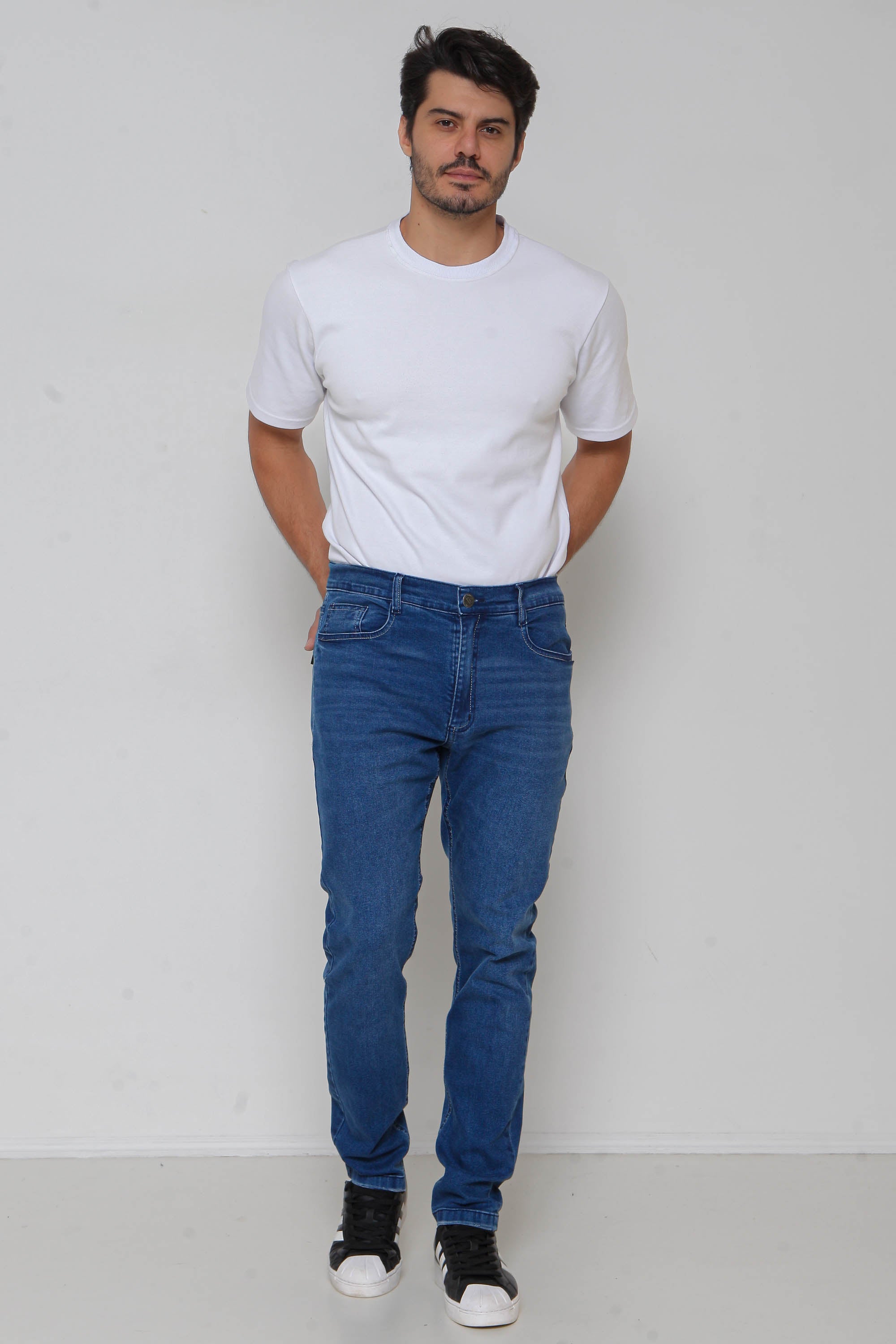 Calça Masculina Jeans Skinny Royal c/ Lycra