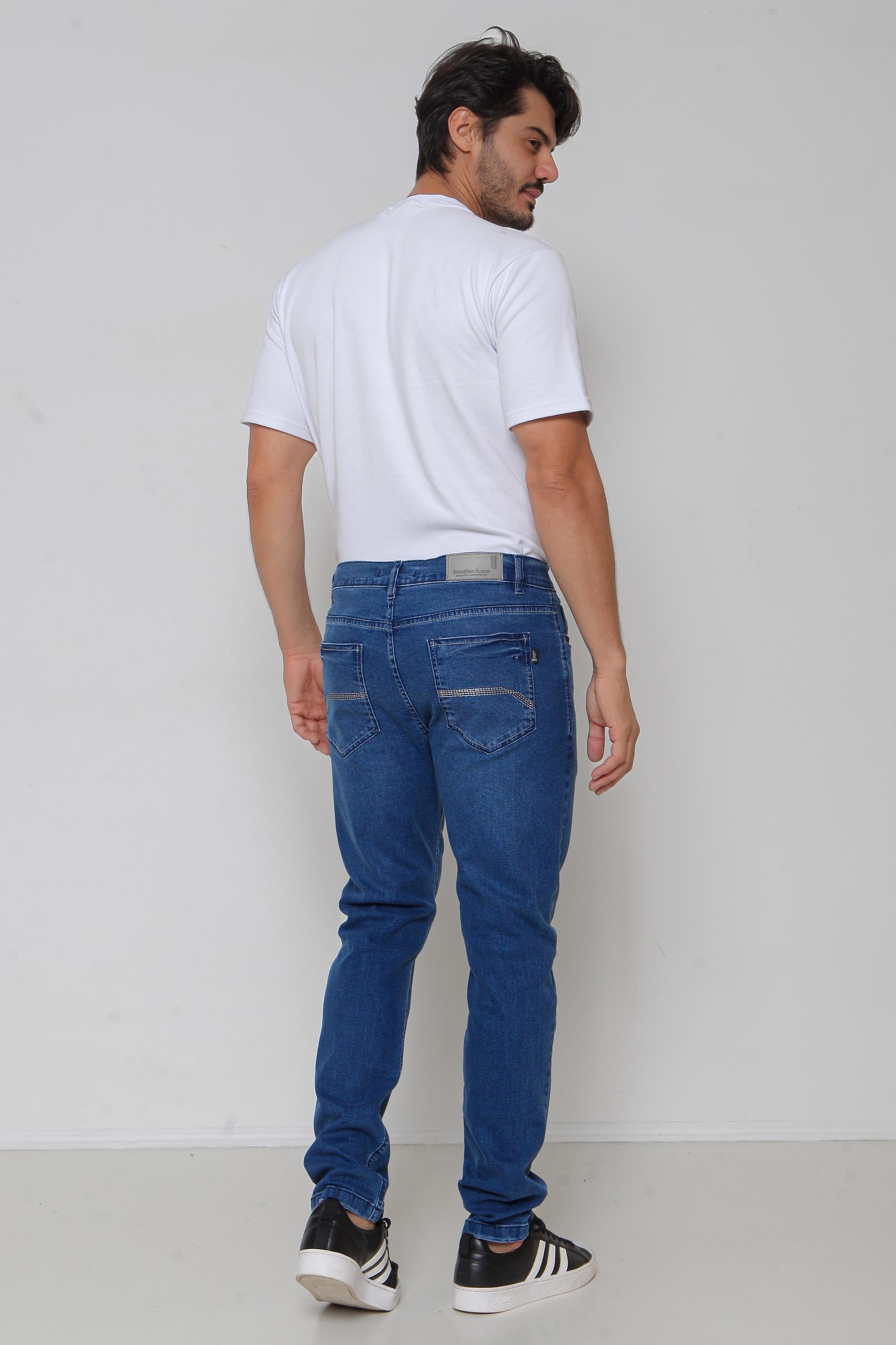 Calça Masculina Jeans Skinny Royal c/ Lycra