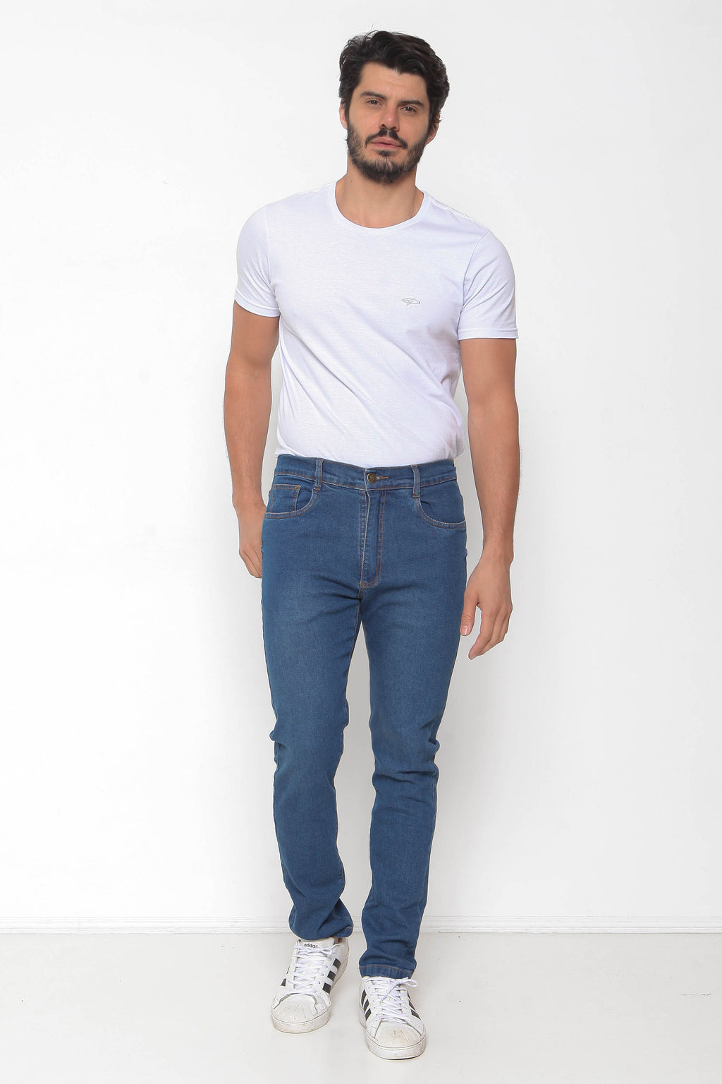 Calça Masculina Jeans Skinny Lavagens Clara e Escura
