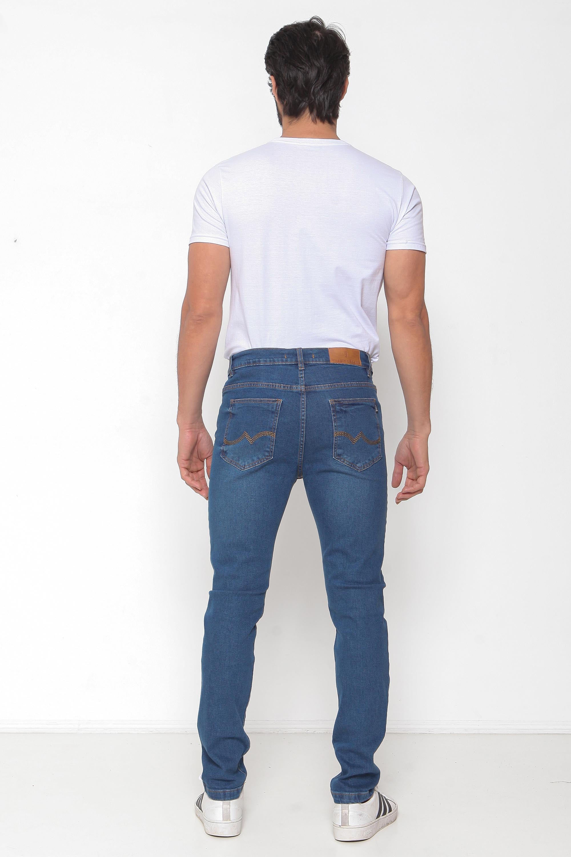 Calça Masculina Jeans Skinny Lavagens Clara e Escura