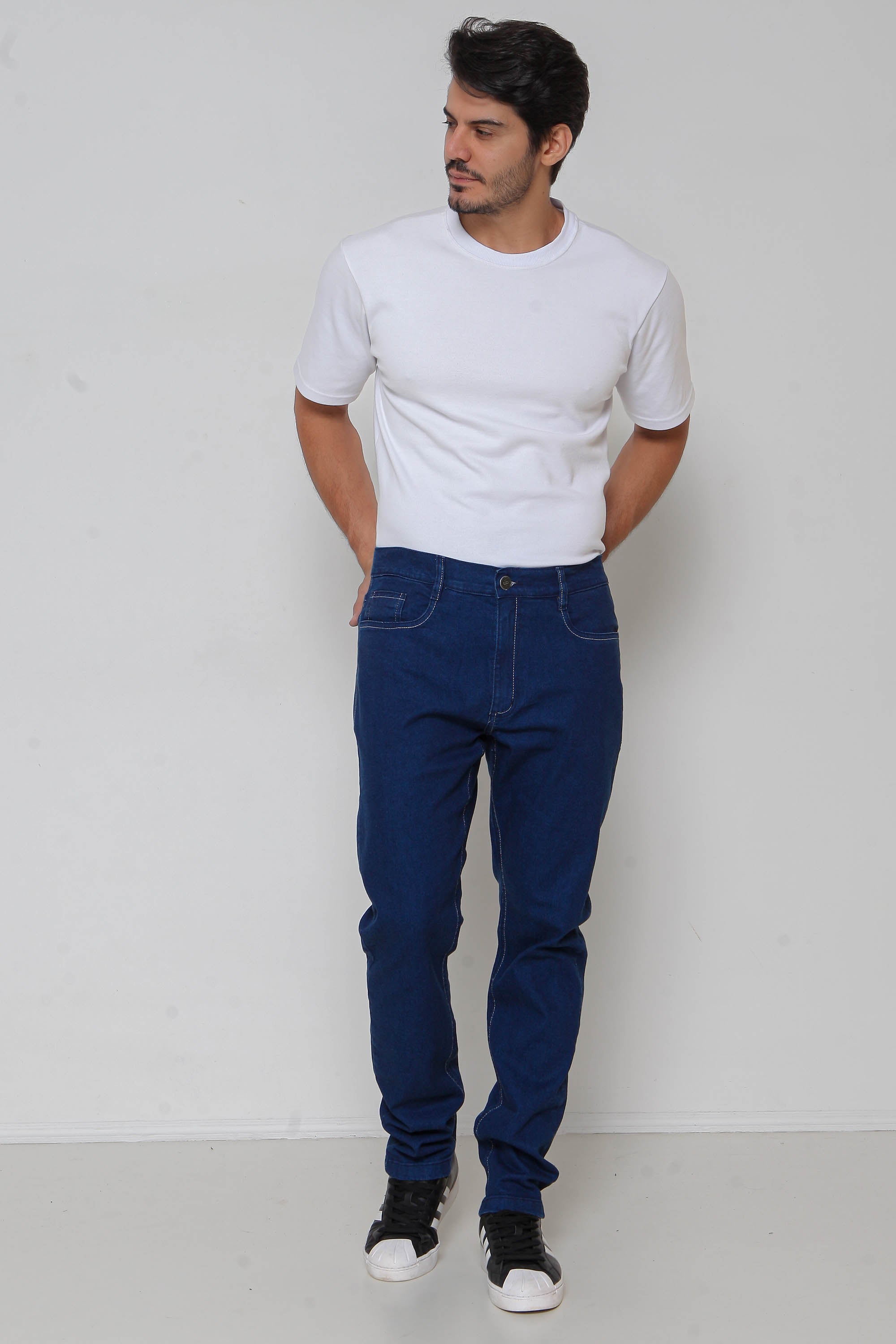 Calça Masculina Jeans Skinny Royal c/ Lycra