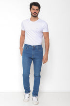 Calça Masculina Jeans Skinny Clara e Escura com Elastano