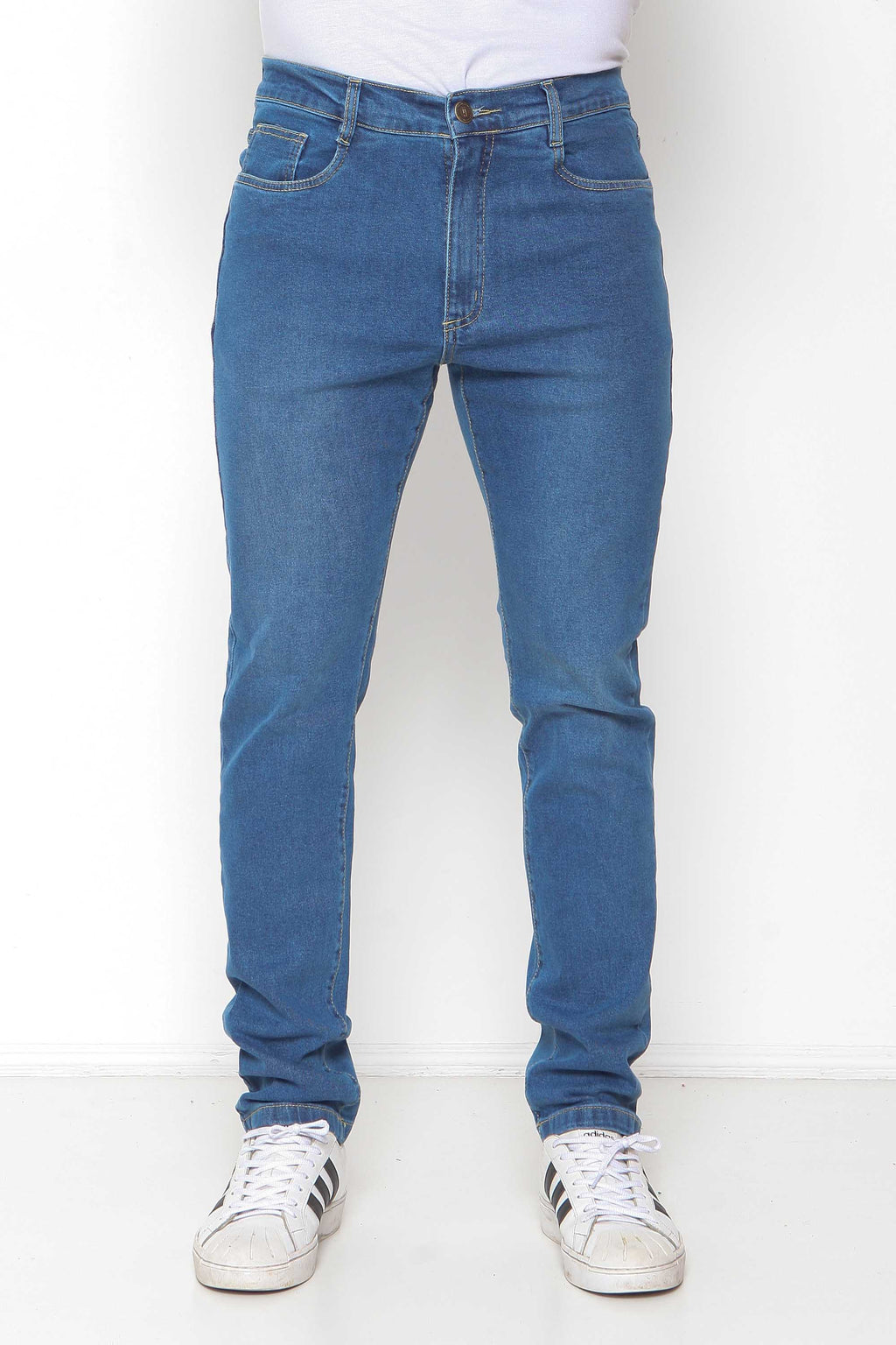 Calça Masculina Jeans Skinny Clara e Escura com Elastano