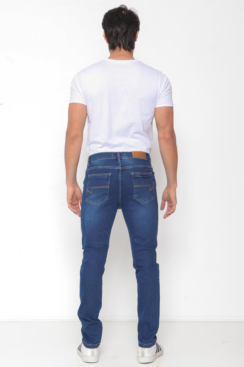 Calça Masculina Jeans Skinny Clara e Escura com Elastano