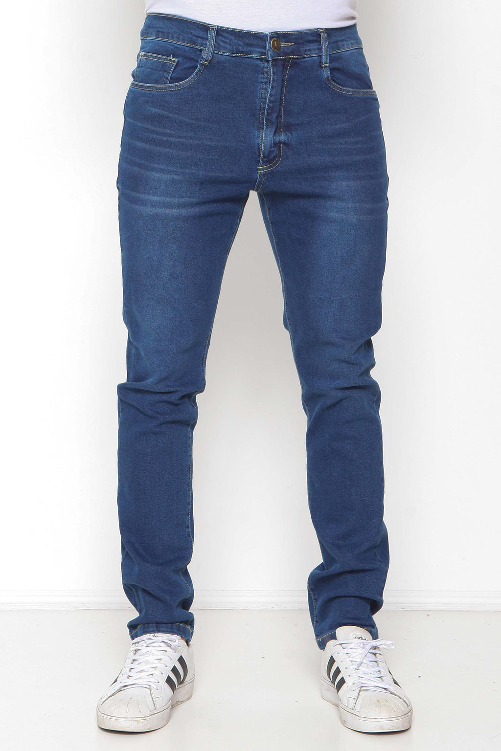 Calça Masculina Jeans Skinny Clara e Escura com Elastano