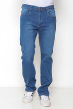 Calça Jeans Masculina Reta Clara com Used