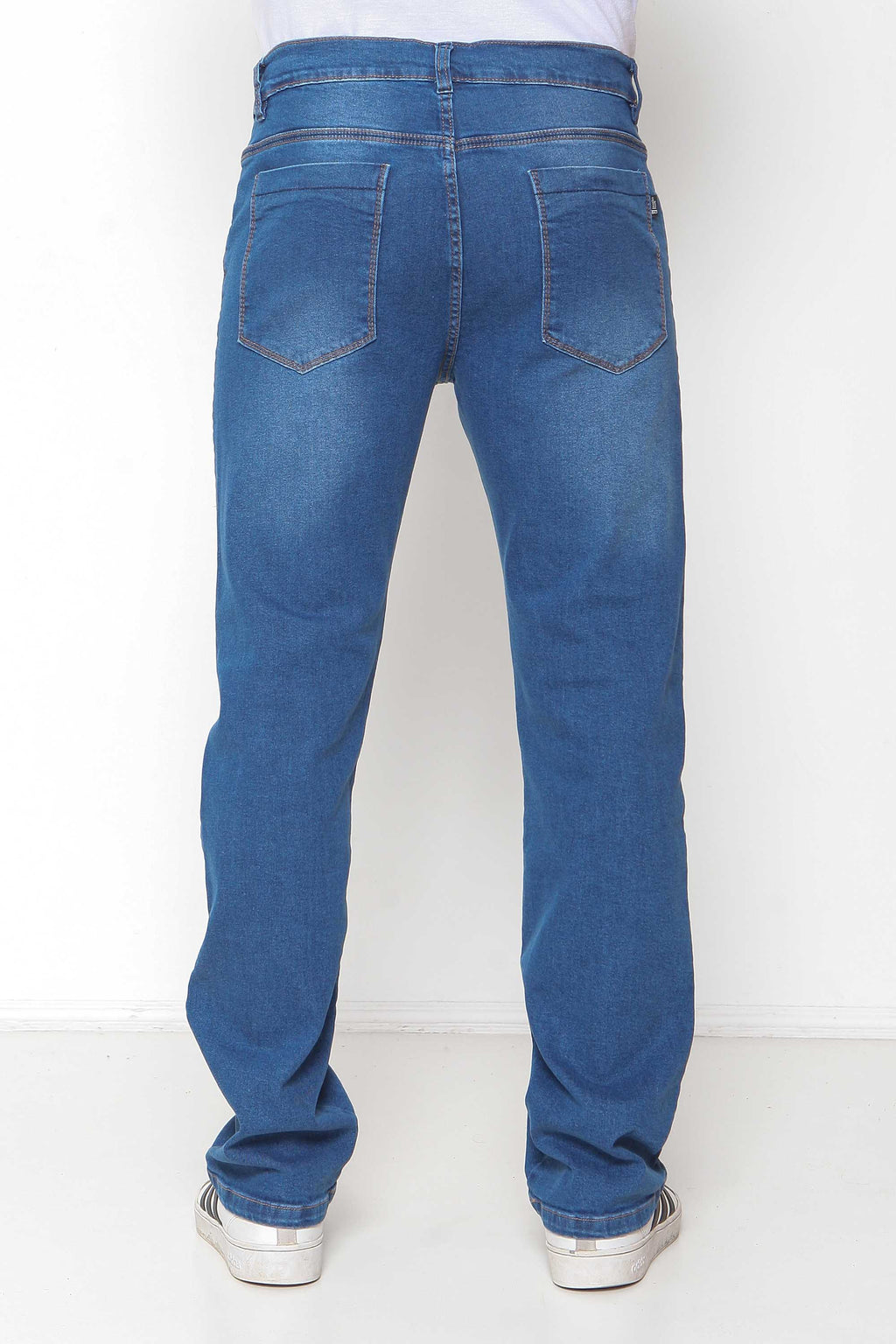 Calça Jeans Masculina Reta Clara com Used