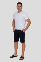 Bermuda Sarja Masculina Alfaitaria Azul Marinho