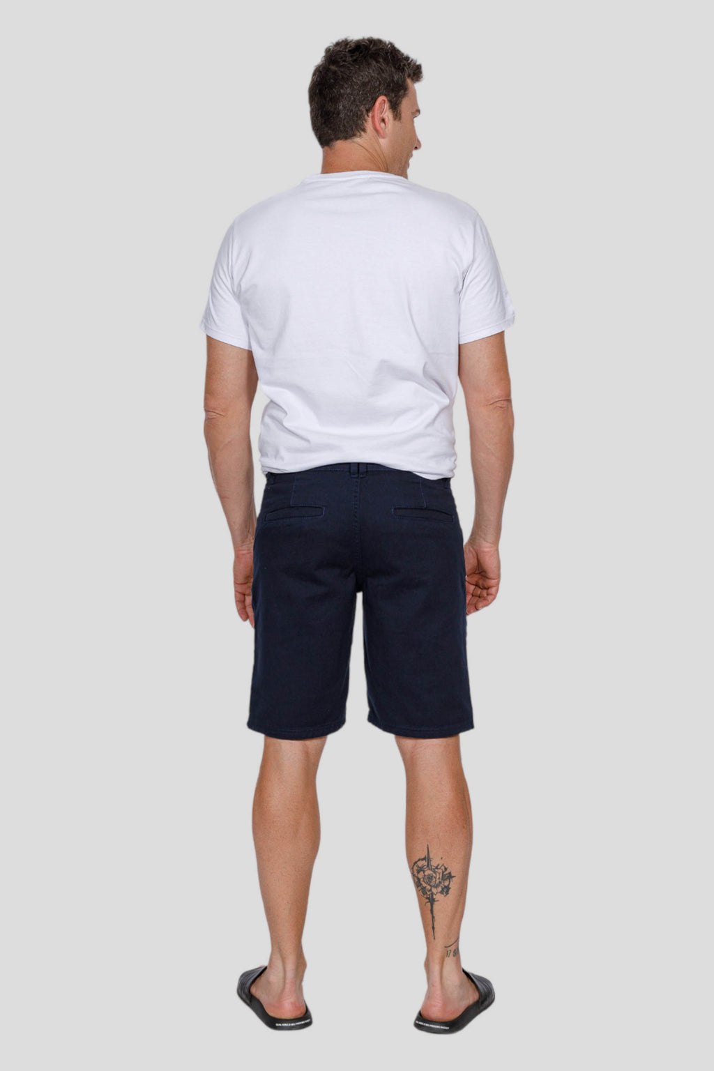 Bermuda Sarja Masculina Alfaitaria Azul Marinho