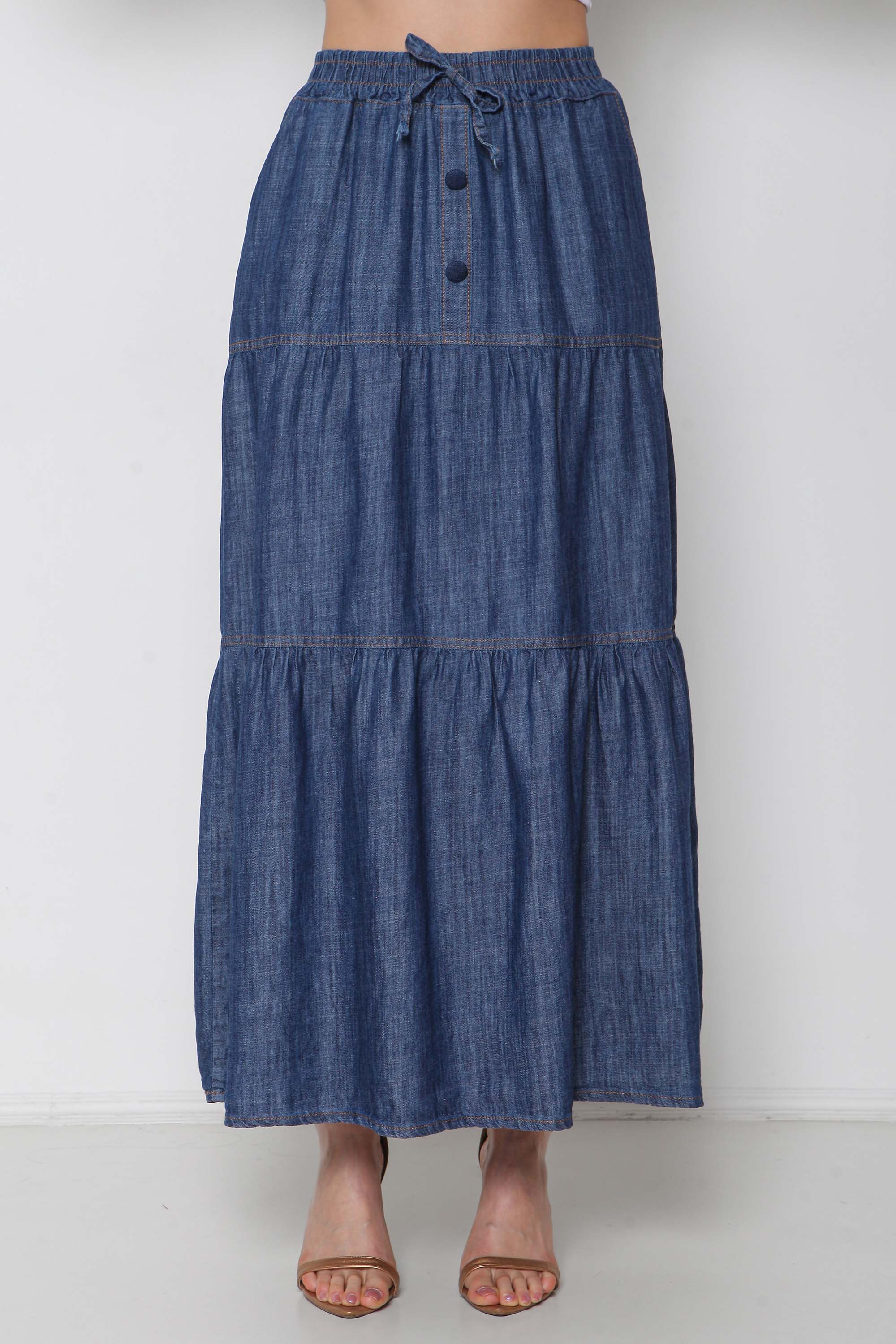 Saia 3 Marias Maxi com Elástico na Cintura