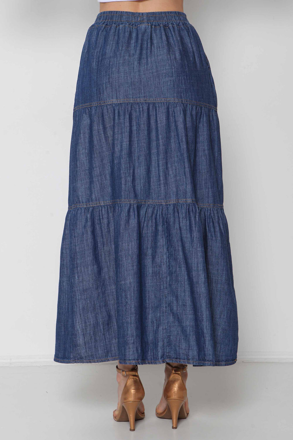 Saia 3 Marias Maxi com Elástico na Cintura