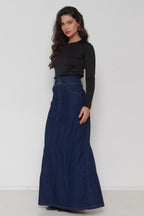Saia Jeans Três Marias Longa