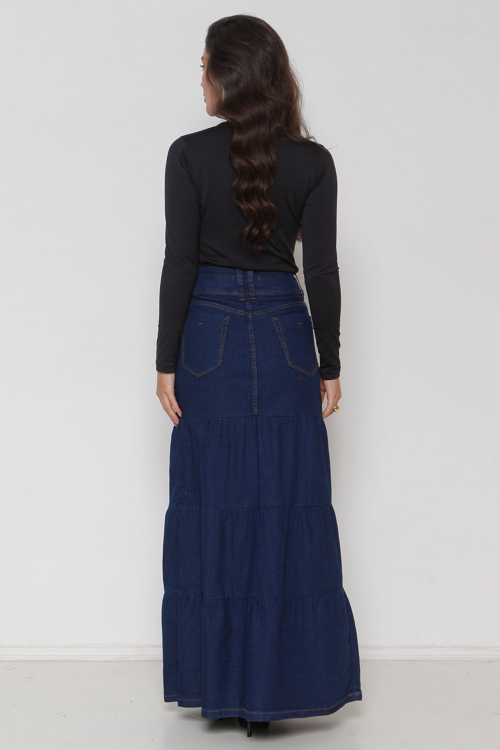 Saia Jeans Três Marias Longa