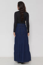 Saia Jeans Três Marias Longa