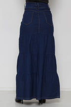 Saia Jeans Três Marias Longa