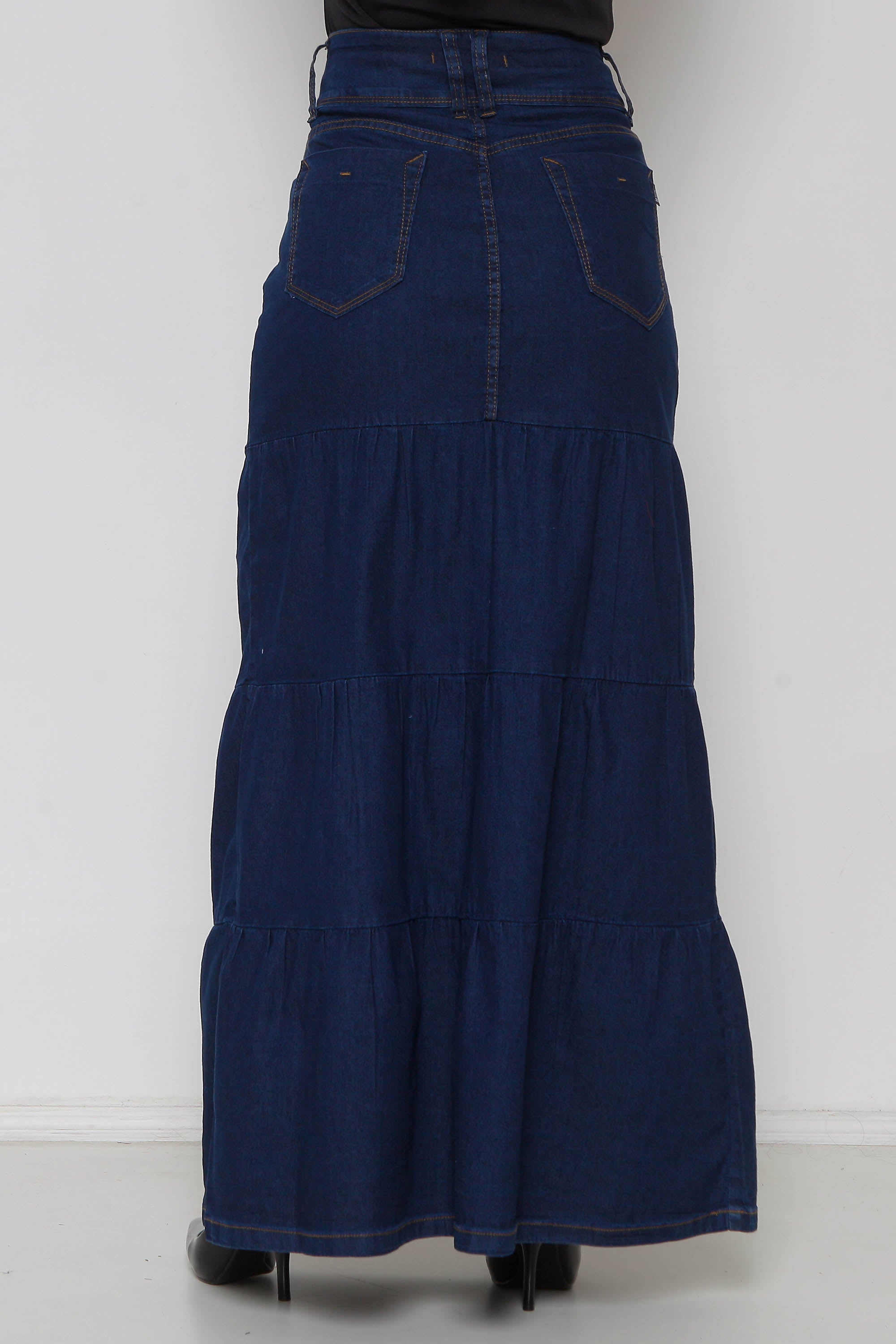 Saia Jeans Três Marias Longa