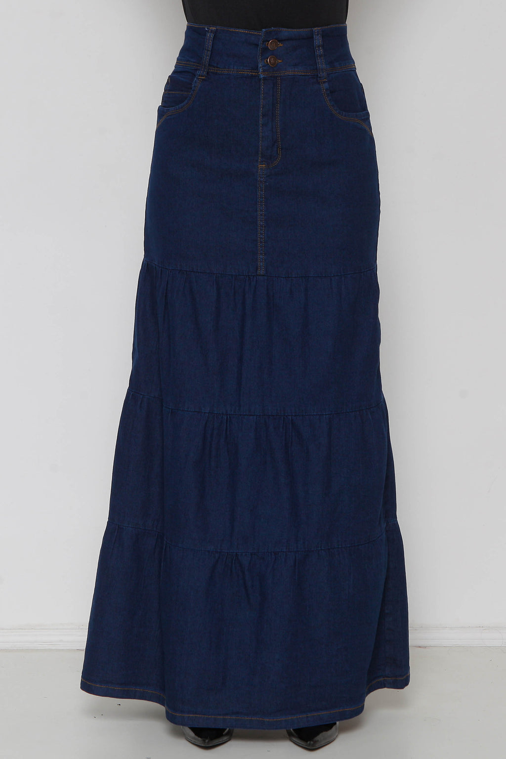Saia Jeans Três Marias Longa