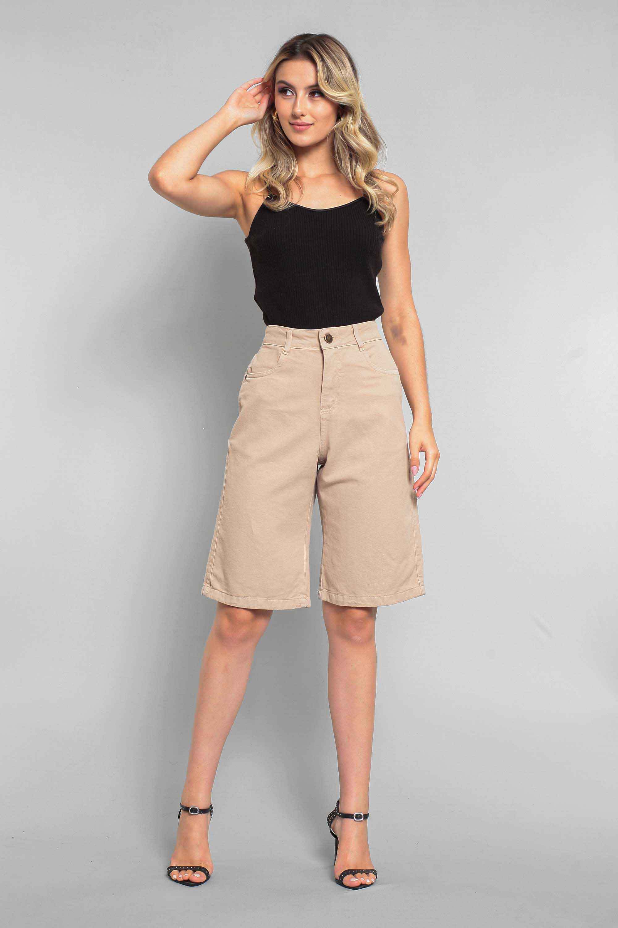 Bermuda Sarja Feminina Jorts