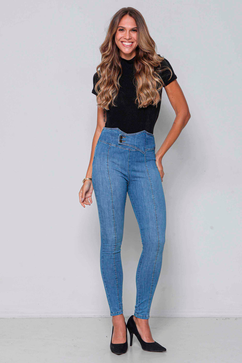 Calça Jeans Feminina Legging