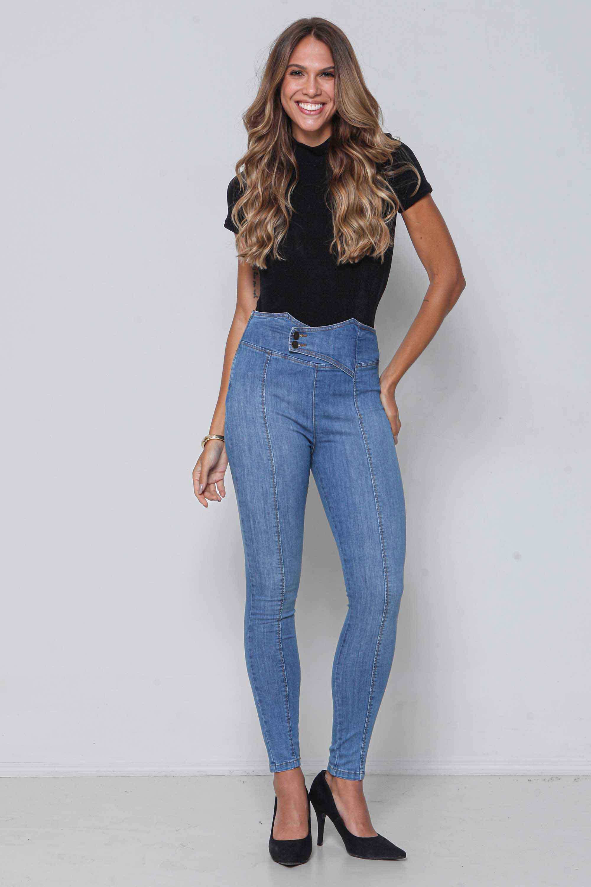 Calça Jeans Feminina Legging