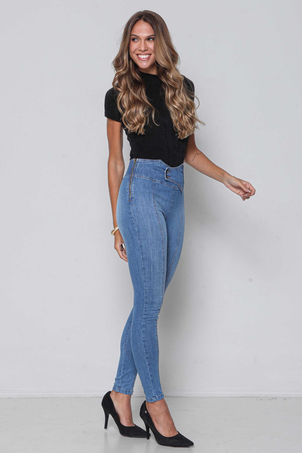 Calça Jeans Feminina Legging