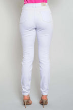 Calça Sarja Feminina Skinny Branca