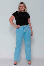 Calça Feminina Jeans Reta