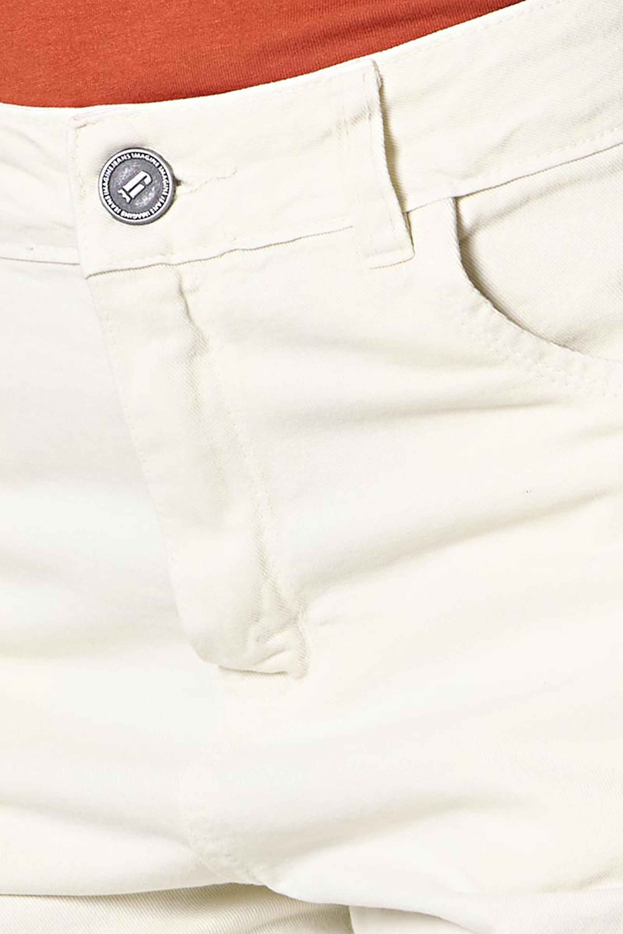 Calça Sarja Feminina Reta Off-White