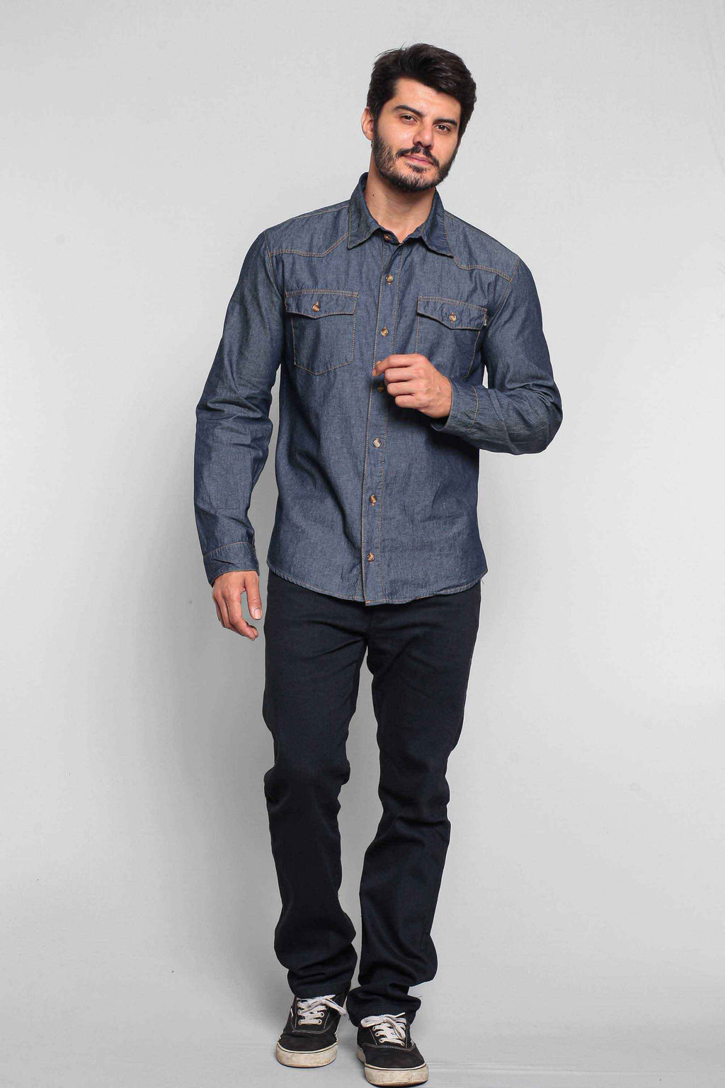 Camisa Masculina Jeans