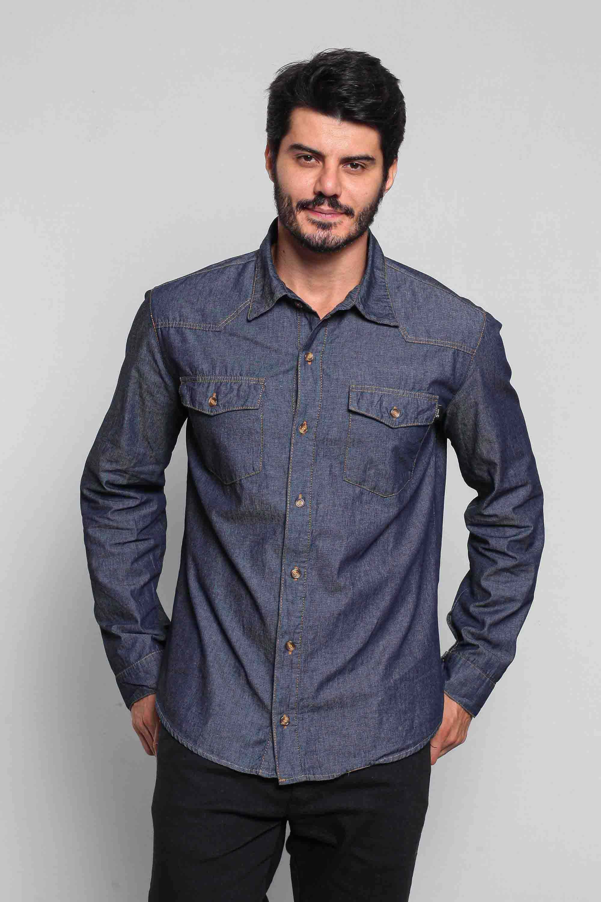 Camisa Masculina Jeans