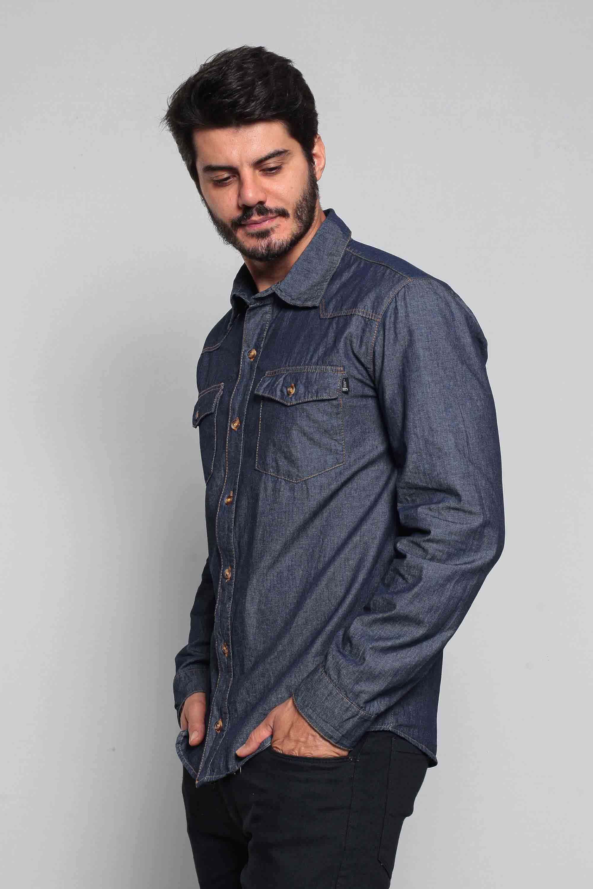 Camisa Masculina Jeans