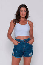 Shorts Jeans Feminino Mom