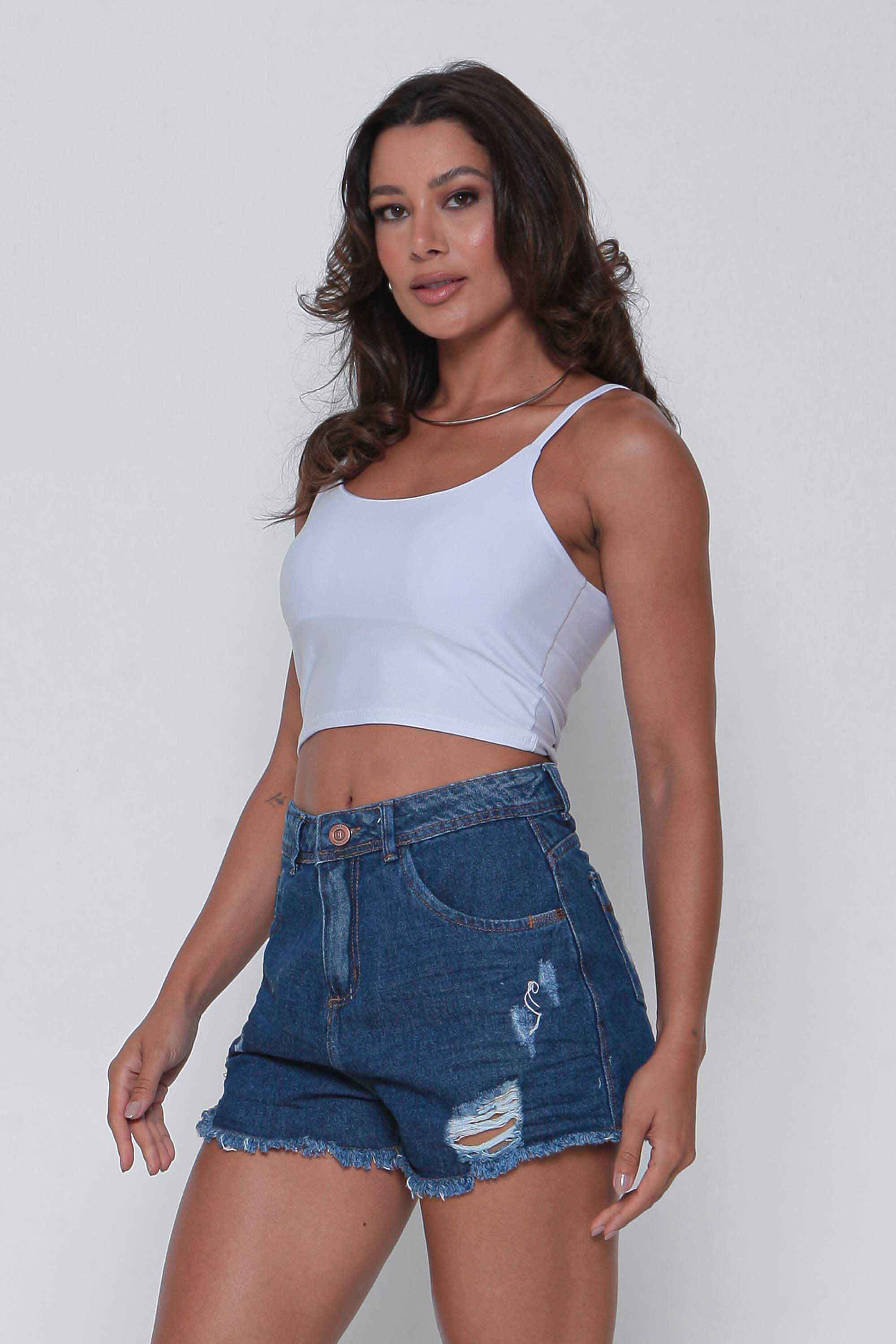 Shorts Jeans Feminino Mom