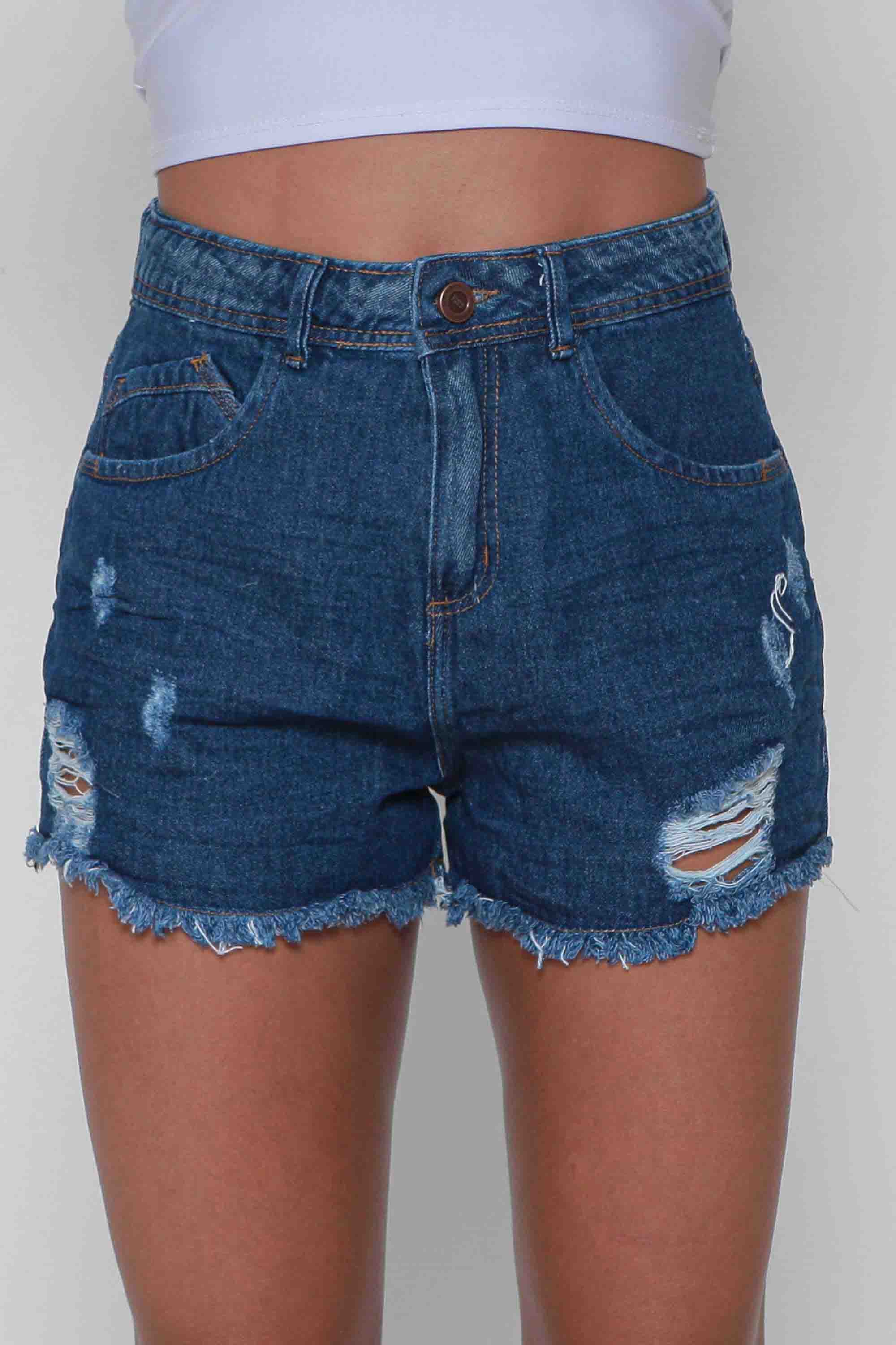 Shorts Jeans Feminino Mom