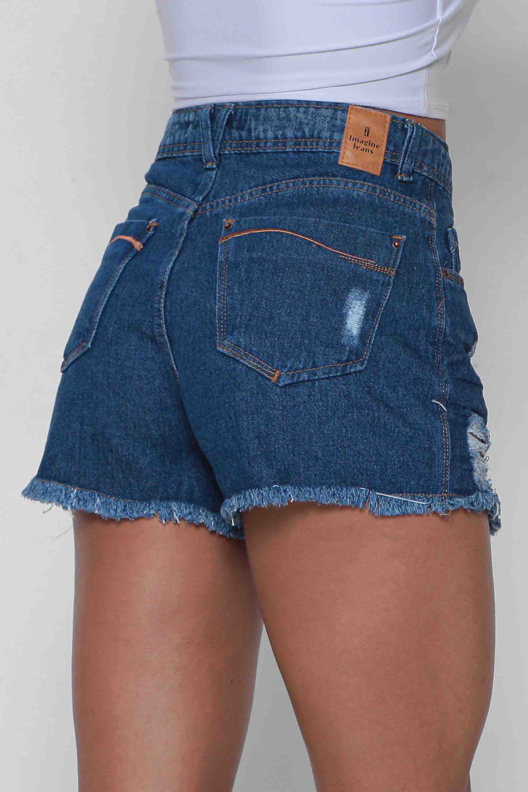 Shorts Jeans Feminino Mom